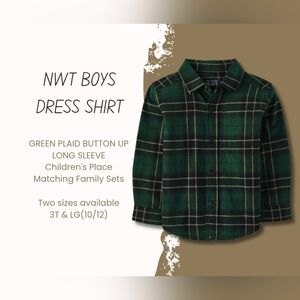 NWT BOYS DRESS SHIRTS - 3T OR LG (10/12)